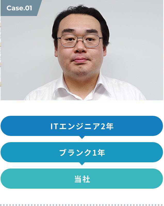 ITエンジニア2年 ＞ ブランク1年 ＞ 当社